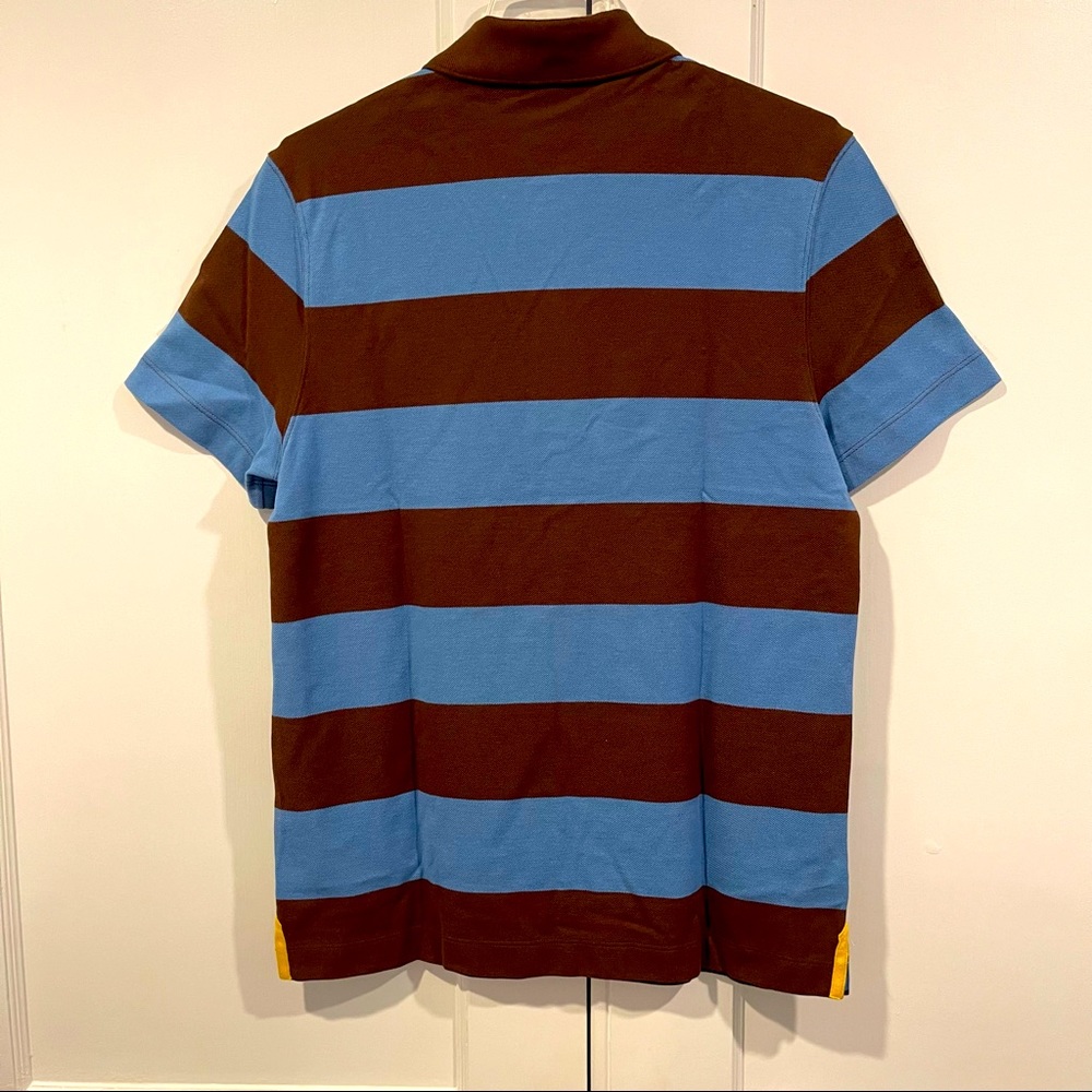 Lacoste Men’s Regular Fit Striped Cotton Piqué Polo Shirt - Picture 8 of 13